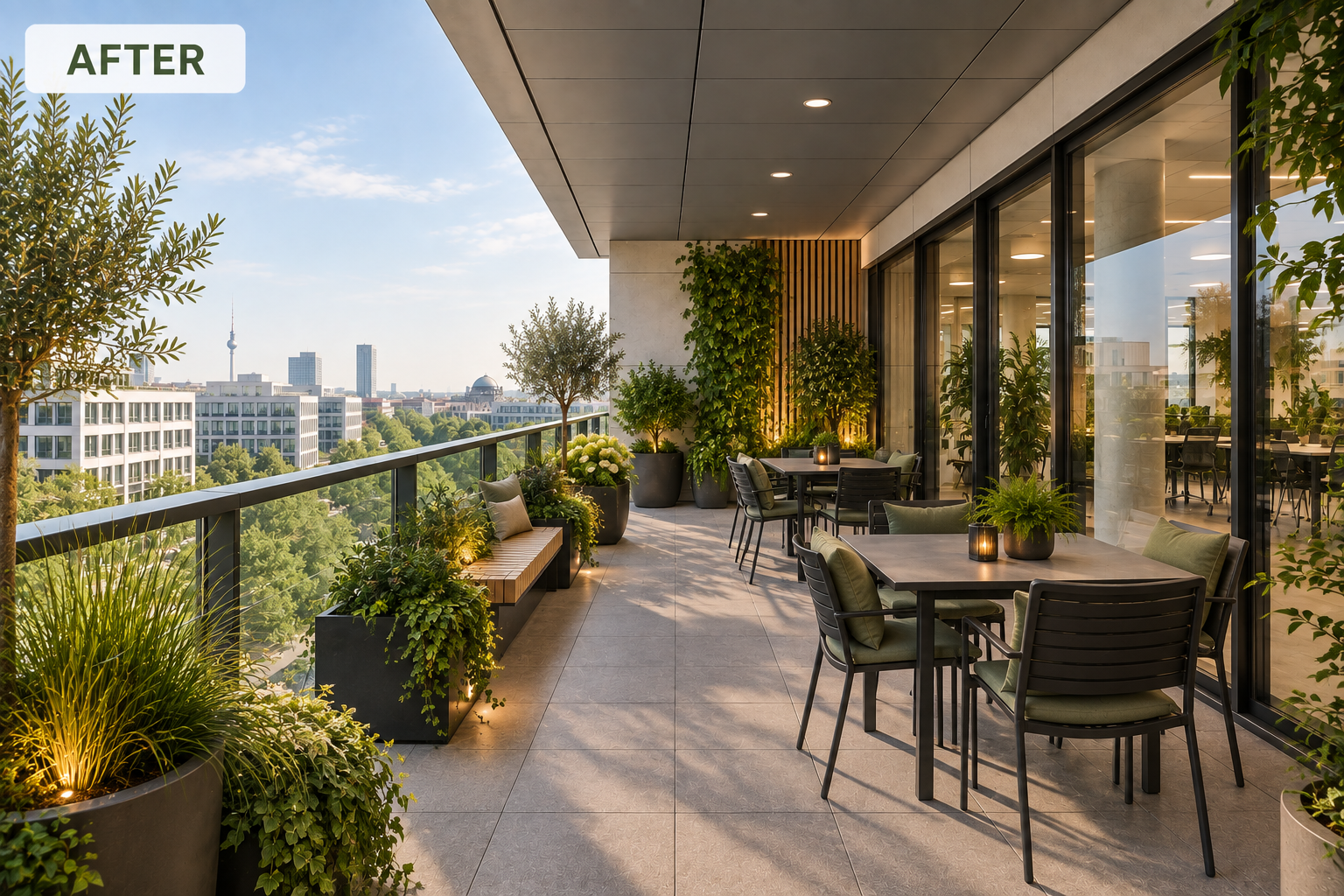 Botaqo Vision für einen begrünten gewerblichen Balkon